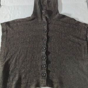 Forever 21 Poncho Button Up 100% Acrylic Women's Medium